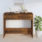 vidaXL Console Table Smoked Oak 90x36x75 cm Engineered Wood