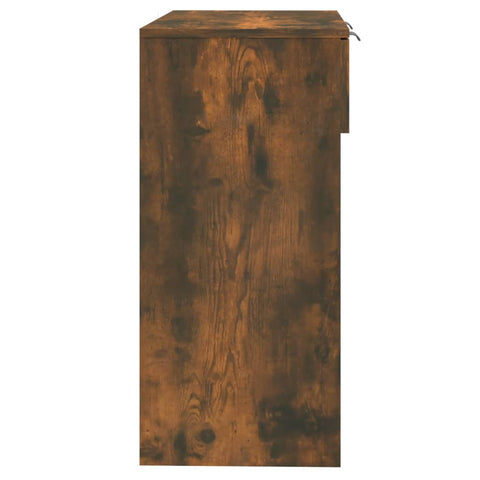 vidaXL Console Table Smoked Oak 90x36x75 cm Engineered Wood