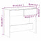 vidaXL Console Table Grey Sonoma 90x36x75 cm Engineered Wood