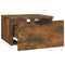 vidaXL Wall-mounted Bedside Cabinets 2 pcs Smoked Oak 34x30x20 cm