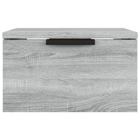 vidaXL Wall-mounted Bedside Cabinet Grey Sonoma 34x30x20 cm