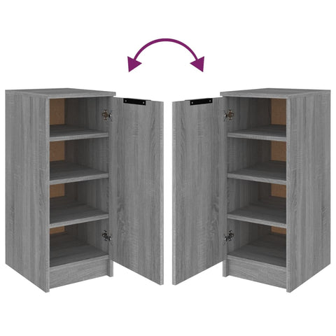 vidaXL Shoe Cabinet Grey Sonoma 30x35x70 cm Engineered Wood