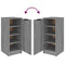 vidaXL Shoe Cabinet Grey Sonoma 30x35x70 cm Engineered Wood
