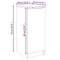 vidaXL Shoe Cabinet Grey Sonoma 30x35x70 cm Engineered Wood