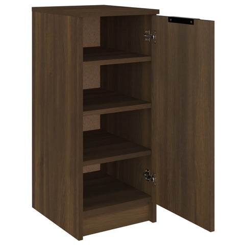 vidaXL Shoe Cabinet Brown Oak 30x35x70 cm Engineered Wood