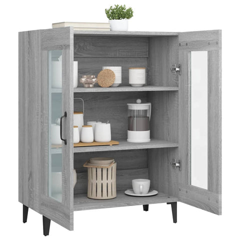 vidaXL Sideboard Grey Sonoma 69.5x34x90 cm Engineered Wood