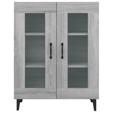 vidaXL Sideboard Grey Sonoma 69.5x34x90 cm Engineered Wood