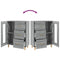 vidaXL Sideboard Grey Sonoma 69,5x34x90 cm Engineered Wood