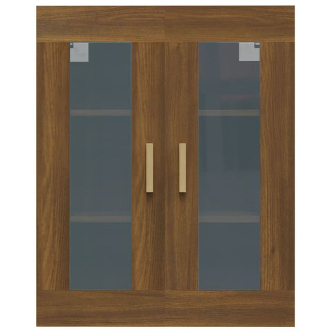 vidaXL Hanging Wall Cabinet Brown Oak 69.5x34x90 cm