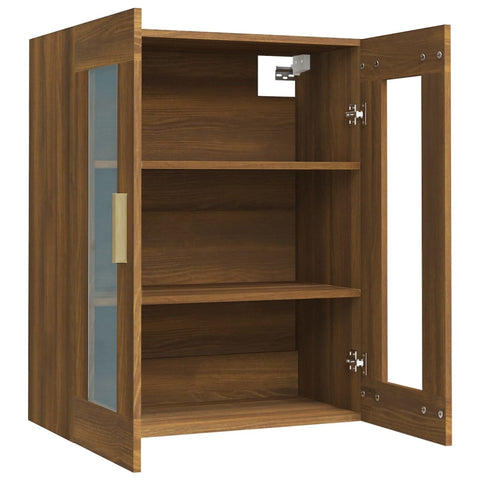 vidaXL Hanging Wall Cabinet Brown Oak 69.5x34x90 cm