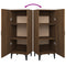 vidaXL Sideboard Brown Oak 34.5x34x90 cm Engineered Wood