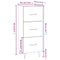 vidaXL Sideboard Brown oak 34.5x34x90 cm Engineered Wood