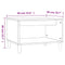 vidaXL Coffee Table Grey Sonoma 60x50x40 cm Engineered Wood