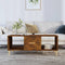 vidaXL Coffee Table Smoked Oak 102x50x40 cm Engineered Wood