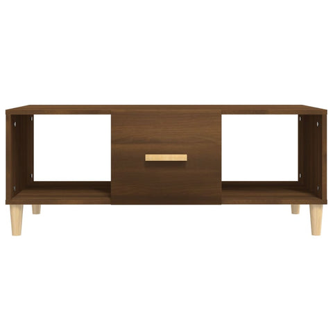 vidaXL Coffee Table Brown Oak 102x50x40 cm Engineered Wood