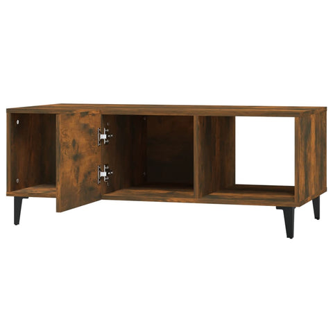 vidaXL Coffee Table Smoked Oak 102x50x40 cm Engineered Wood