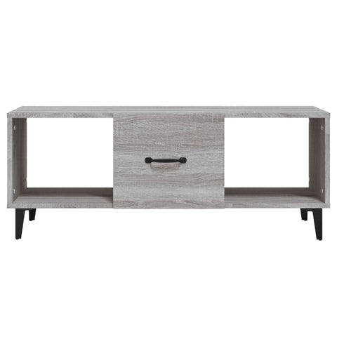 vidaXL Coffee Table Grey Sonoma 102x50x40 cm Engineered Wood