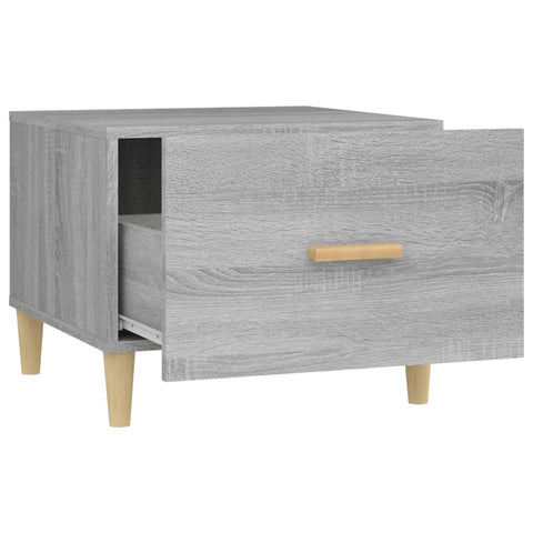 vidaXL Coffee Table Grey Sonoma 50x50x40 cm Engineered Wood