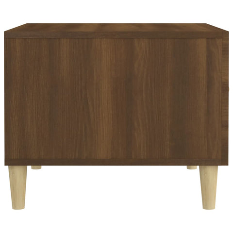 vidaXL Coffee Table Brown Oak 50x50x40 cm Engineered Wood