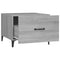 vidaXL Coffee Table with Metal Legs Grey Sonoma 50x50x40 cm