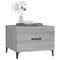 vidaXL Coffee Tables with Metal Legs 2 pcs Grey Sonoma 50x50x40 cm