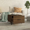 vidaXL Coffee Table with Metal Legs Brown Oak 50x50x40 cm
