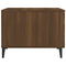 vidaXL Coffee Table with Metal Legs Brown Oak 50x50x40 cm