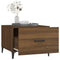 vidaXL Coffee Tables with Metal Legs 2 pcs Brown Oak 50x50x40 cm