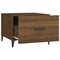 vidaXL Coffee Tables with Metal Legs 2 pcs Brown Oak 50x50x40 cm