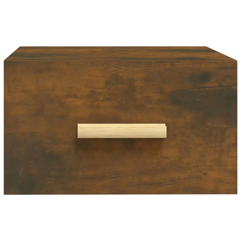 vidaXL Wall-mounted Bedside Cabinet Smoked Oak 35x35x20 cm