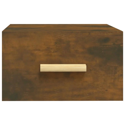 vidaXL Wall-mounted Bedside Cabinets 2 pcs Smoked Oak 35x35x20 cm