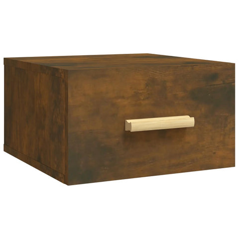 vidaXL Wall-mounted Bedside Cabinets 2 pcs Smoked Oak 35x35x20 cm