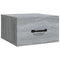 vidaXL Wall-mounted Bedside Cabinet Grey Sonoma 35x35x20 cm