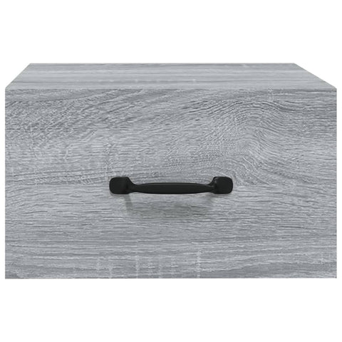 vidaXL Wall-mounted Bedside Cabinet Grey Sonoma 35x35x20 cm