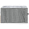 vidaXL Wall-mounted Bedside Cabinet Grey Sonoma 35x35x20 cm