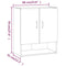 vidaXL Wall Cabinet Grey Sonoma 60x31x70 cm Engineered Wood