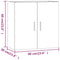 vidaXL Wall Cabinet Grey Sonoma 60x30x60 cm Engineered Wood