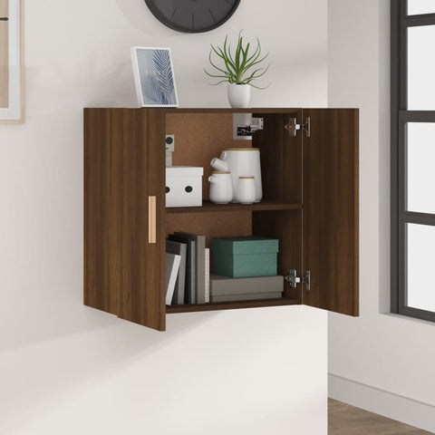 vidaXL Wall Cabinet Brown Oak 60x30x60 cm Engineered Wood