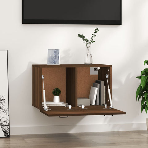vidaXL Wall Cabinet Brown Oak 60x36.5x35 cm Engineered Wood