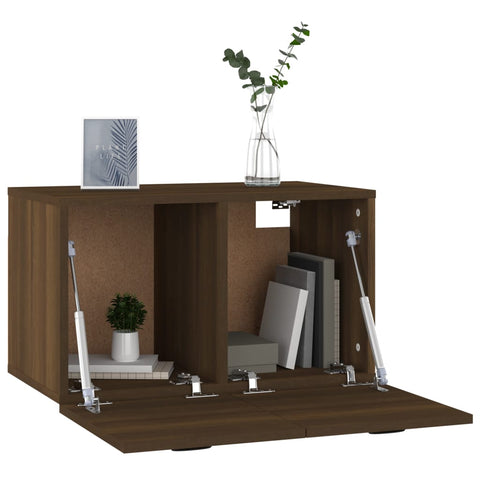 vidaXL Wall Cabinet Brown Oak 60x36.5x35 cm Engineered Wood