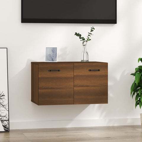 vidaXL Wall Cabinet Brown Oak 60x36.5x35 cm Engineered Wood