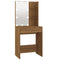vidaXL Dressing Table with LED Brown Oak 60x40x140 cm