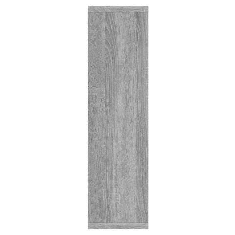 vidaXL Mirror Cabinet with LED Grey Sonoma 76x15x55 cm