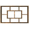 vidaXL Wall Shelf Smoked Oak 85x16x52.5 cm Engineered Wood