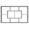 vidaXL Wall Shelf Grey Sonoma 85x16x52.5 cm Engineered Wood