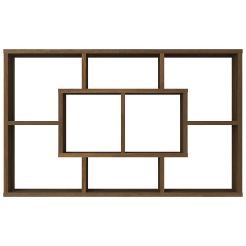 vidaXL Wall Shelf Brown Oak 85x16x52.5 cm Engineered Wood
