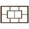 vidaXL Wall Shelf Brown Oak 85x16x52.5 cm Engineered Wood