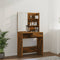 vidaXL Dressing Table with LED Brown Oak 74.5x40x141 cm