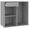 vidaXL Cosmetic Cabinet Grey Sonoma 80x40x75 cm Engineered Wood