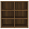 vidaXL Shoe Cabinet Brown Oak 52.5x30x50 cm